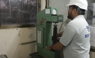 Hardness testing of stainless steel tube samples
